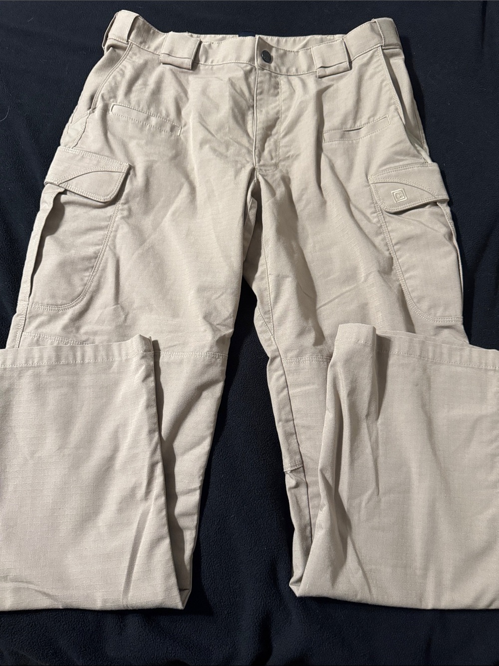 5.11 Tactical Khaki Cargo Pants with Flap Pockets